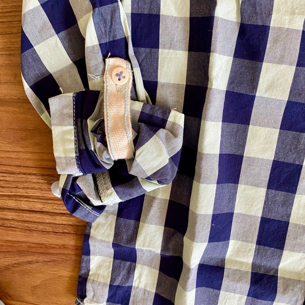 NWT Cotton On Kids Boys Plaid Long Sleeve Button Up Size 6 - Picture 11 of 13